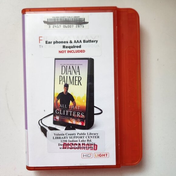 All That Glitters by Diana Palmer Playaway Audiobook, Former Library Copy - Picture 1 of 9